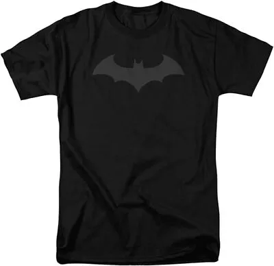 Buy Batman 'Black On Black' Logo Mens Black T-Shirt • 15.95£