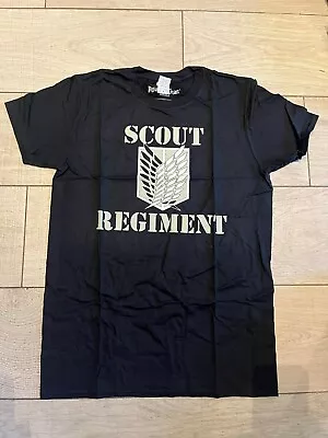 Buy Official Attack On Titan Scout Regiment Black T-Shirt Sizes S/M /XXL Brand New • 7.99£