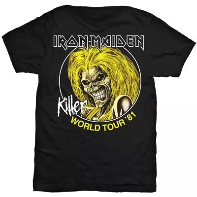 Buy Iron Maiden World Tour 81 Killers Steve Harris Official Tee T-Shirt Mens Unisex • 17.13£