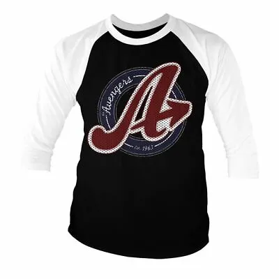 Buy Marvel Avengers Varsity Logo Baseball 3/4 Sleeve T-Shirt • 9.99£