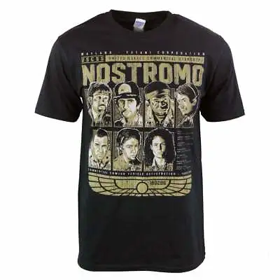 Buy Nostromo T Shirt Alien USCSS Mens Movie Film Weyland Yutani Crew Ripley Black • 20£