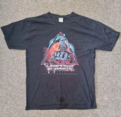 Buy Vintage Style Retrowave Synthwave 80s Star Wars Lord Darth Vader T Shirt Size L • 20£