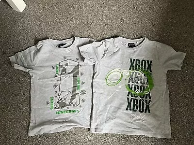 Buy Boys Minecraft X Box Gaming T-shirts 9-10 Years • 5£