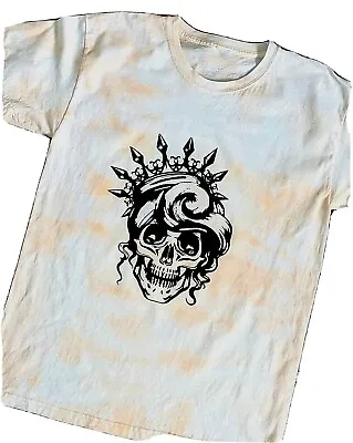 Buy Queen Skull Ladies Tie Dye T Shirt • 10£