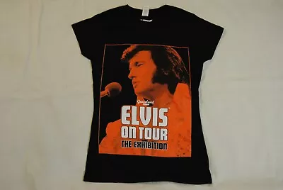 Buy Elvis Presley On Tour The Exhibition Ladies Skinny T Shirt New Official Rare • 7.99£