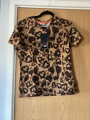 Buy HKM Camouflage Brown Ladies Breeze T Shirt Size 12 • 15£