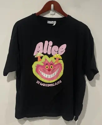 Buy Cotton On Disney Alice In Wonderland T-Shirt Womens Large Black Sleepwear Comfy • 16.72£
