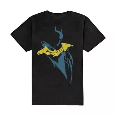 Buy Dc Comics The Batman Yellow Sketch Official Tee T-Shirt Mens Unisex • 15.99£