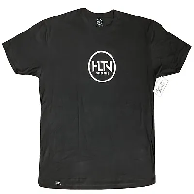 Buy HLTN Happy Livin The Now T Shirt Black Size L (D12) **NEW With Tags** • 15.99£