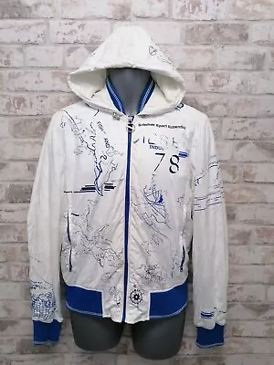 Buy Diesel Industry Hooded Lightweight Jacket Size Large Graphic Print.  • 45£