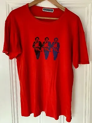 Buy TEXAS CHAINSAW MASSACRE Diablo L Vintage T-Shirt Red Leatherface Retro • 15£