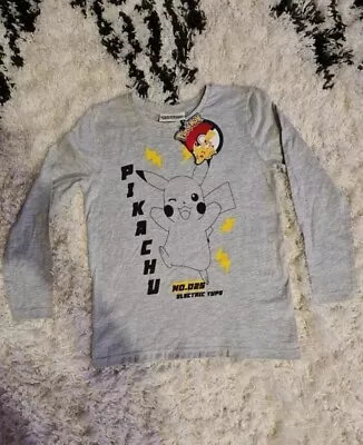 Buy Kids Pokémon Pikachu Top T-shirt 7-8 Years BNWT • 5.99£