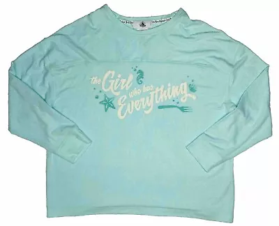 Buy Disney Parks Women's Little Mermaid Girl Who Has Everything Cozy Fuzzy Top; XL • 18.90£