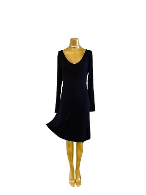 Buy DEARCASE Black Dress Size XL 14 16 Goth Edgy Soft Jersey Knit Skater Rocker • 23.62£