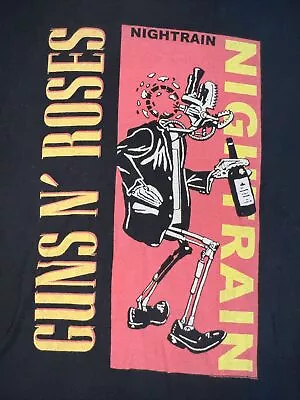 Buy Vtg Guns N’ Roses Nightrain Black Shirt Adult Large Axl Rose Slash Duff ‘Lies’ • 37.79£