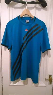 Buy Adidas Predator 2012 EUROS Men’s Sports Blue Short Sleeve T-Shirt Size Large • 10£