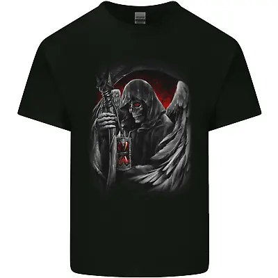 Buy Grim Reaper Biker Gothic Heavy Metal Skull Mens Cotton T-Shirt Tee Top • 8.75£