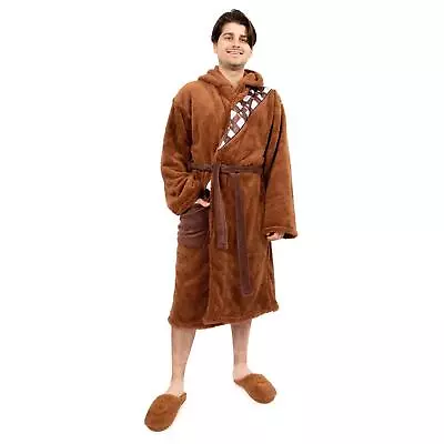 Buy Star Wars Chewbacca Robe And Slipper Set For Adults Large/X-Large • 43.96£