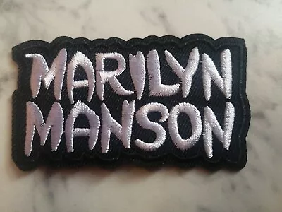 Buy Marilyn Manson Sew Or Iron On Embroidered Patch  😈 • 2.49£