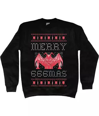 Buy Unisex Merry Gothmas 666mas ,gothic  Christmas Sweatshirt/jumper • 30£
