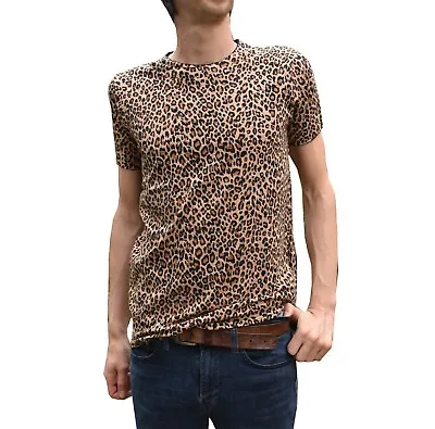 Buy MENS Leopard Print Indie Mod Punk NEW Tee T-Shirt Tshirt Retro Vintage Pop 80s • 18.99£