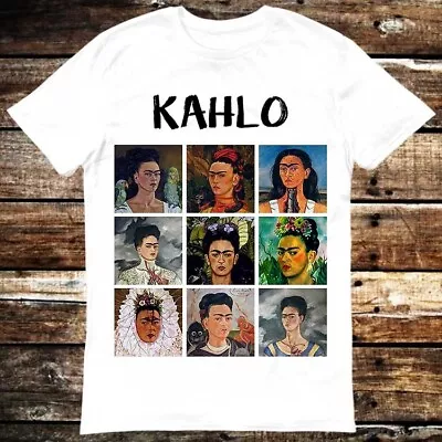 Buy Frida Kahlo Portrait Selfie Collage T Shirt 6179 • 6.35£