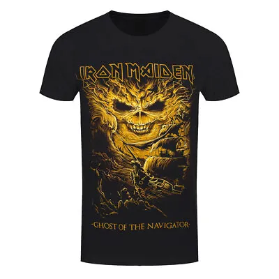 Buy Iron Maiden T-Shirt Ghost Of The Navigator Band New Black Official • 15.95£