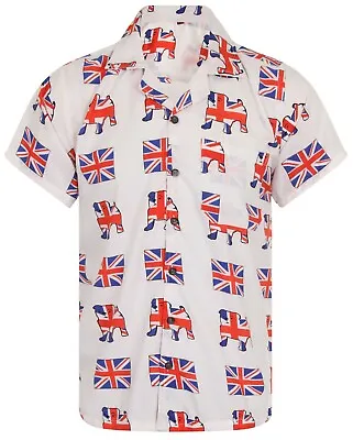Buy Union Jack Flag Shirt Mens T-Shirt Great Britain England Bulldog Brexit S-XXL UK • 10.39£
