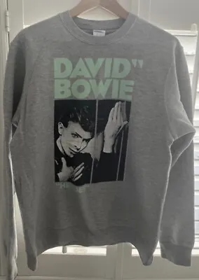 Buy David Bowie Jumper Heroes Glam Rock Band Merch Sweater Sweatshirt Size Medium • 18.30£