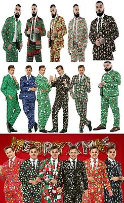 Buy New MENS ADULTS NOVELTY CHRISTMAS SUIT Costumes Xmas Party Suit NOVELTY FESTIVE • 24.50£