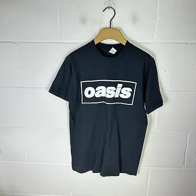 Buy Vintage Oasis Shirt Mens Medium Black Morning Glory Single Stitch 90s Britpop • 153.95£