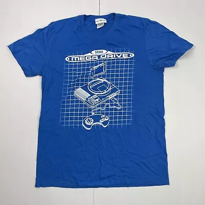 Buy Sega Mega Drive T-Shirt Large Blue Mens • 9.88£
