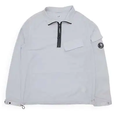 Buy CP Company Chrome Half Zip Smock Jacket Size Medium  Grey • 139£