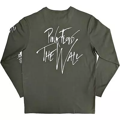 Buy Pink Floyd The Wall Hammers Logo Green Long Sleeve Shirt NEW OFFICIAL • 21.19£