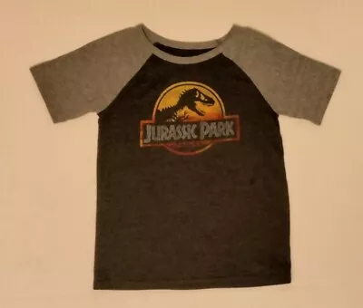 Buy Jumping Beans Jurassic Park Boys 8 Dark Gray Graphic Short Sleeve T-shirt • 7.89£