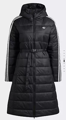 Buy ADIDAS Woman Slim Lightweight Coat Jacket Black NEW 12 • 95£