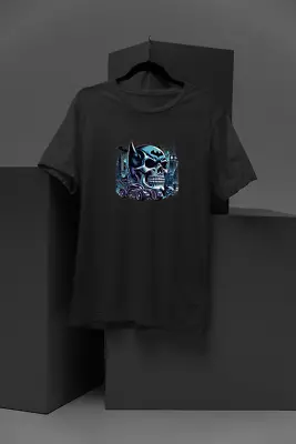 Buy  Dark Knight Demise T-Shirt | Gotham's Guardian Skull Tee | DC Comics Inspired S • 24.99£
