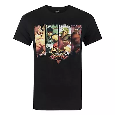 Buy Street Fighter Official Mens Character Panels T-Shirt NS4566 • 14.67£