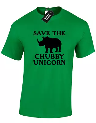 Buy Save The Chubby Unicorn Mens T Shirt Funny Cool Cute Top • 7.99£
