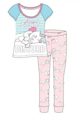 Buy Ladies Womens Disney Aristocats Marie Cotton Pyjamas Pjs Sizes 8 To 22 • 13.99£