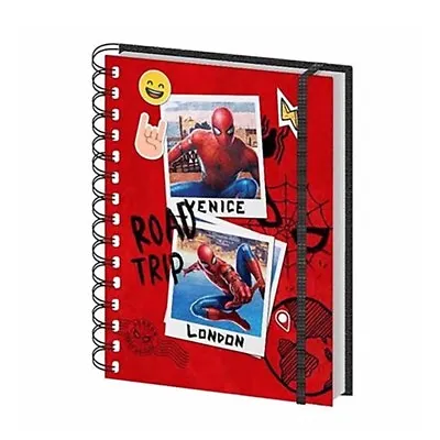 Buy Mavel Spider-Man Far From Home Road Trip A5 Journal Notebook - Official Licensed • 2.46£