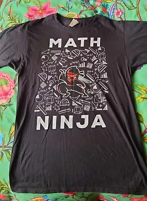 Buy Maths Ninja T-Shirt Great Gift Funny Maths Tee, Adult Small • 6£
