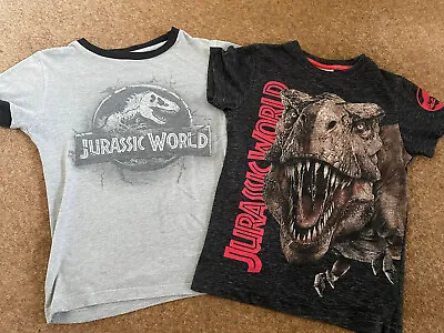 Buy 2 Pre-owned Jurassic World T-shirts, Boys, Age 5 Years • 5£