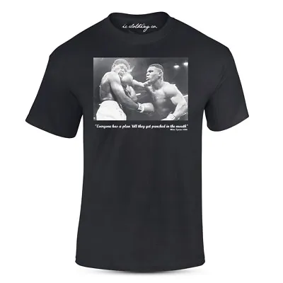Buy Iron Mike Tyson Quote Punched In The Mouth Black Premium T-Shirt Boxing  • 13.99£