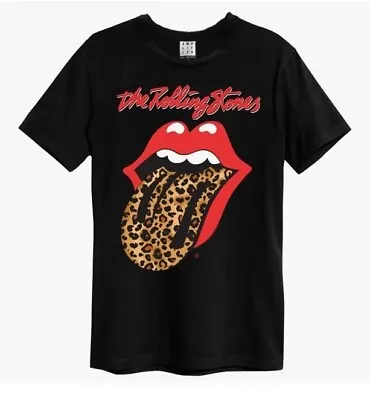 Buy BNWT Amplified Womens The Rolling Stones Leopard Voodoo Lounge - Size S RRP £25 • 9£