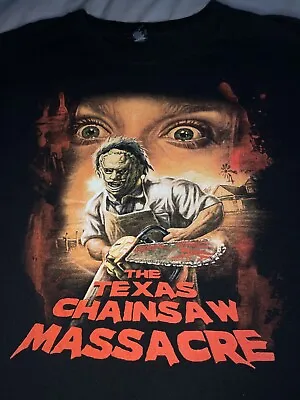 Buy The Texas Chainsaw Massacre - 1974 - Slasher Leatherface T Shirt (RARE) XL • 40£