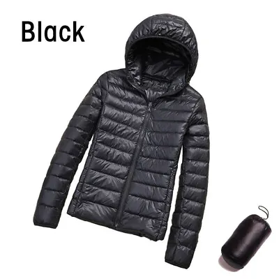 Buy Women's Winter Warm Duck Down Puffer Jacket Casual Hooded Coat Windproof Coat • 17.99£
