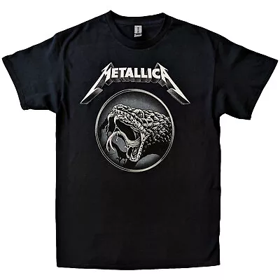Buy Metallica Black Album Poster Black T-Shirt NEW OFFICIAL • 16.59£