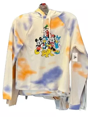 Buy  Womens Disney Mickey Mouse & Friends Pullover Hoodie Size Large  • 38.42£