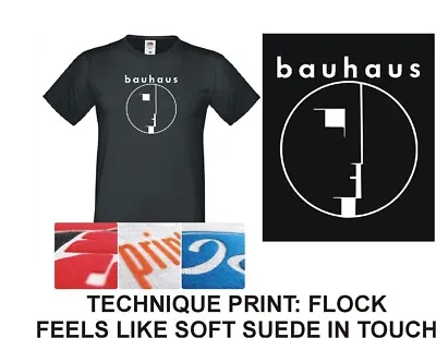 Buy Bauhaus T-Shirt, German Fine Art School Design Architecture, Music, Logo, Cotton • 11.99£
